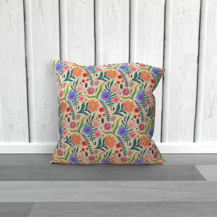 Cushions - Very Floral Yellow - printonitshop