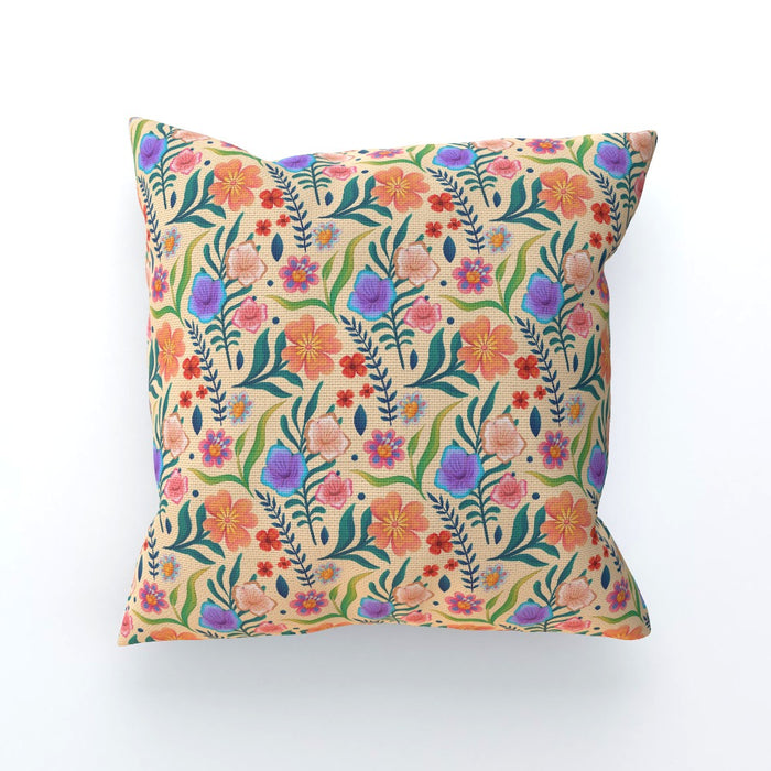 Cushions - Very Floral Yellow - printonitshop