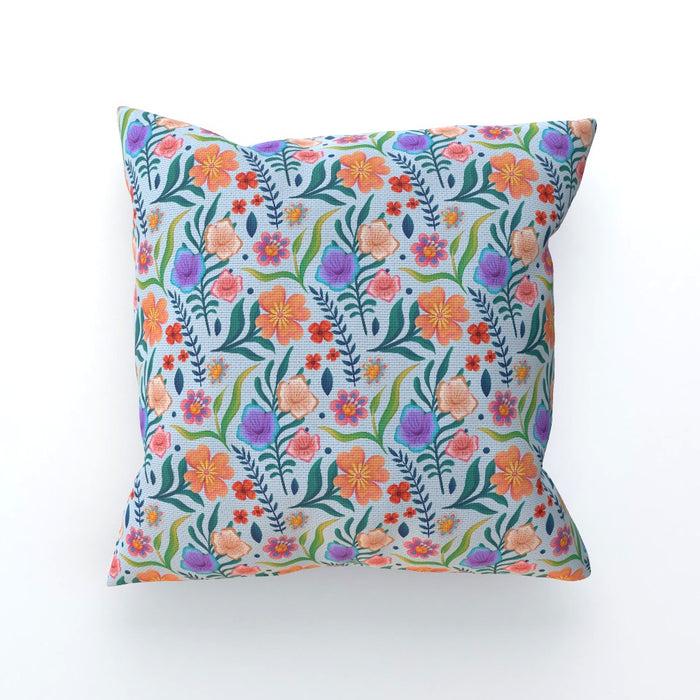 Cushions - Very Floral Blue - printonitshop