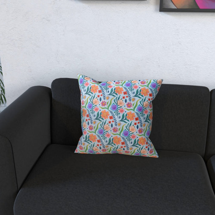 Cushions - Very Floral Blue - printonitshop