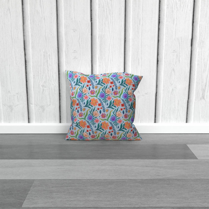 Cushions - Very Floral Blue - printonitshop