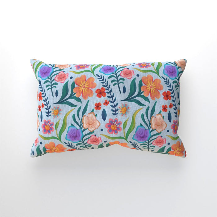 Cushions - Very Floral Blue - printonitshop