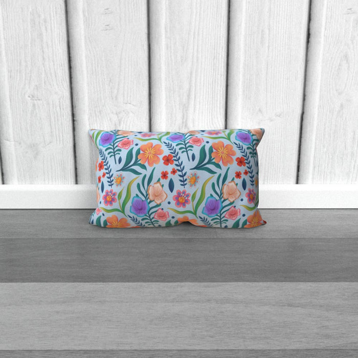 Cushions - Very Floral Blue - printonitshop