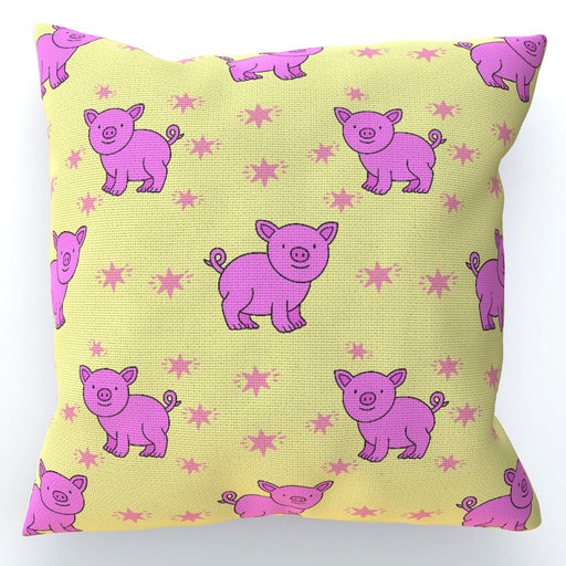 Cushions - Pigs on Yellow - printonitshop