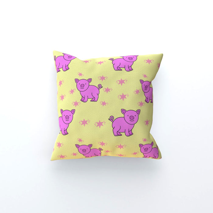 Cushions - Pigs on Yellow - printonitshop