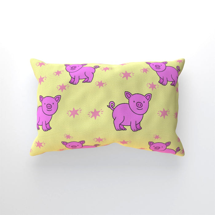 Cushions - Pigs on Yellow - printonitshop