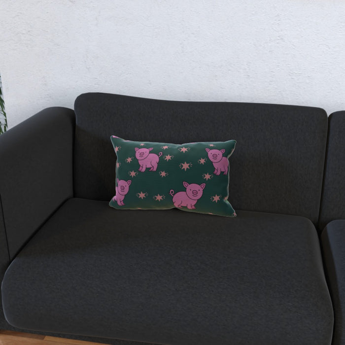 Cushions - Pings on Green - printonitshop