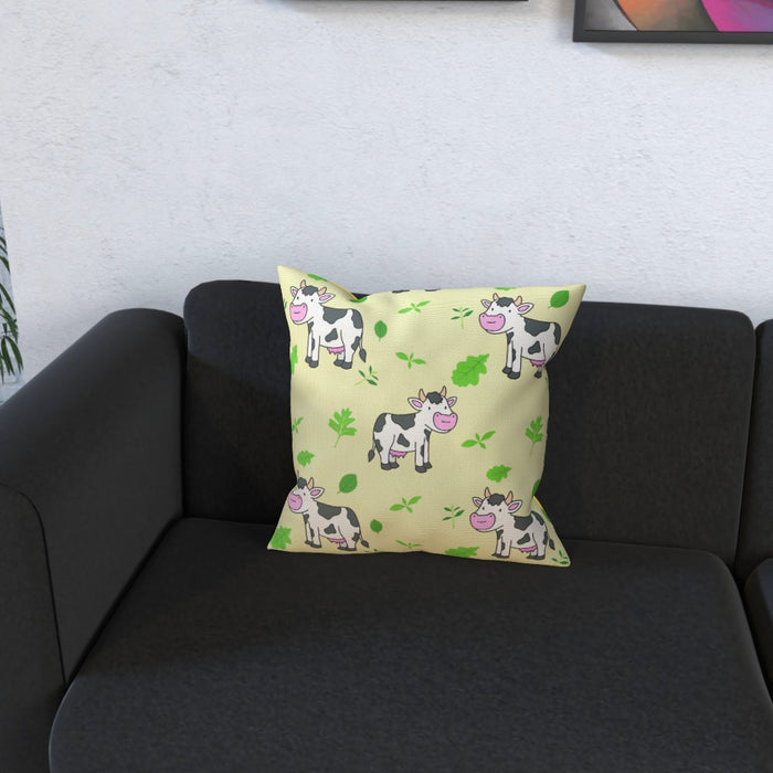 Cushions - Yellow Cows - printonitshop