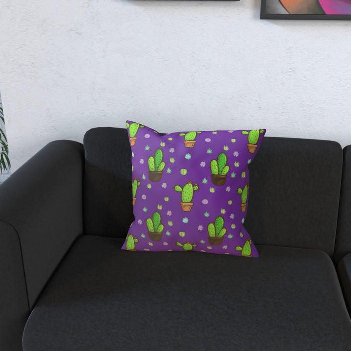 Cushions - Cactus on Purple - printonitshop