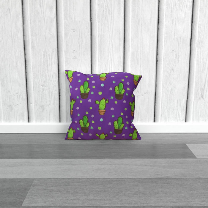 Cushions - Cactus on Purple - printonitshop