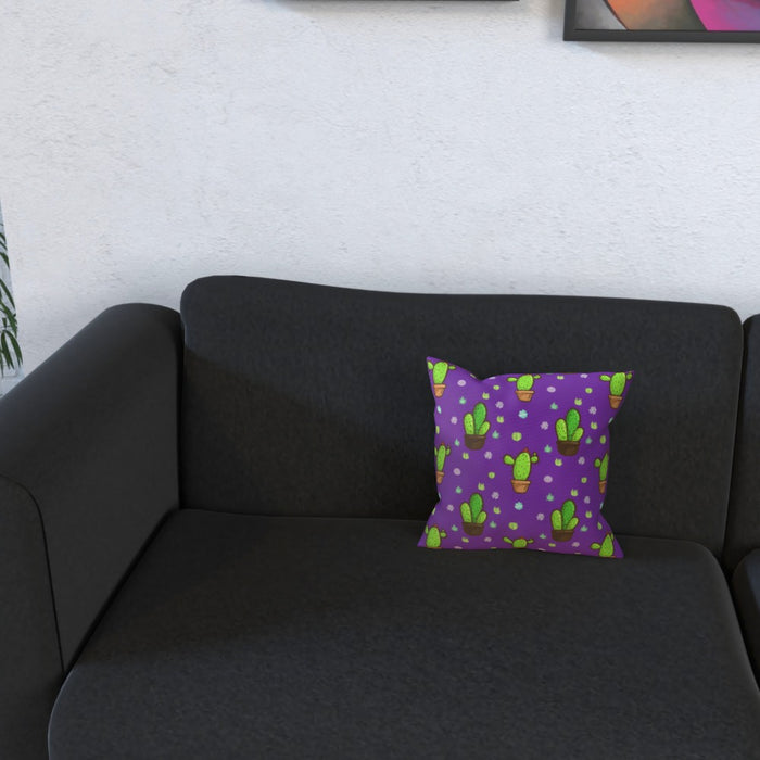 Cushions - Cactus on Purple - printonitshop