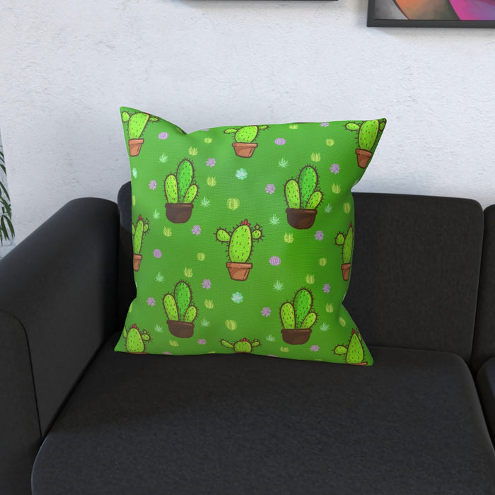 Cushions - Cactus on Green - printonitshop