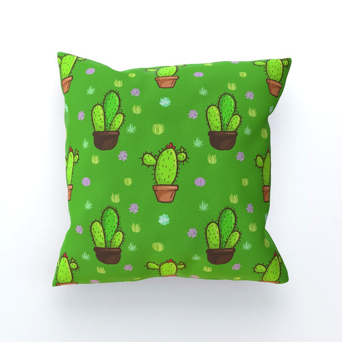 Cushions - Cactus on Green - printonitshop