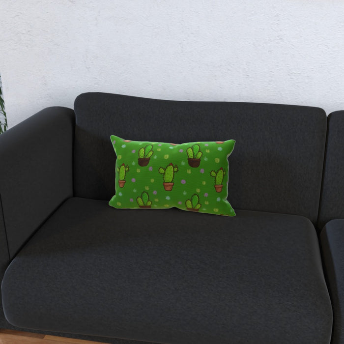 Cushions - Cactus on Green - printonitshop