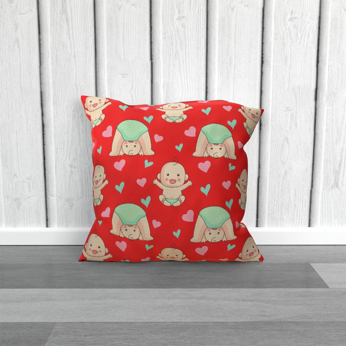 Cushions - Babies on Red - printonitshop