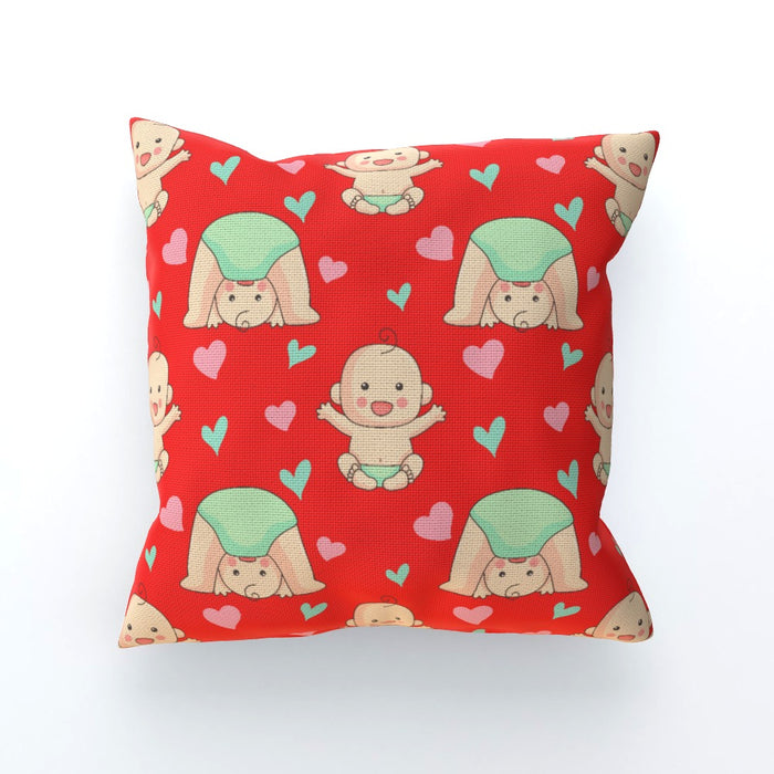 Cushions - Babies on Red - printonitshop