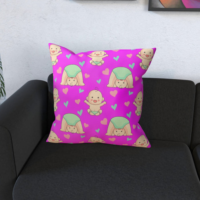 Cushions - Babies on Pink - printonitshop