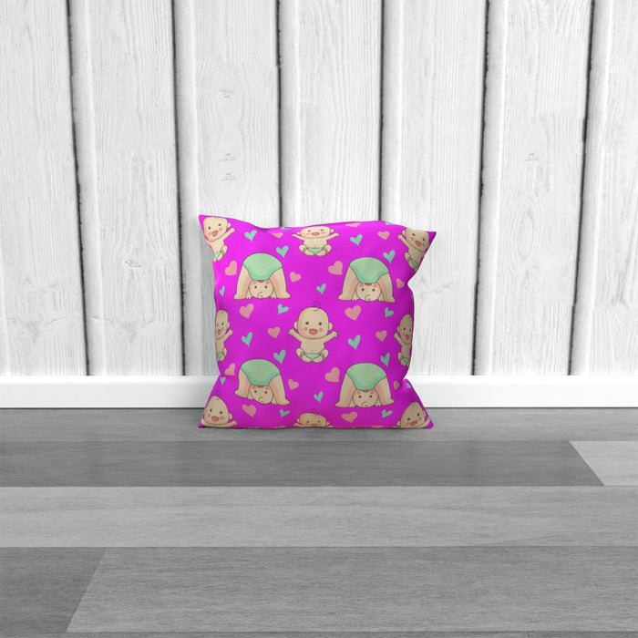 Cushions - Babies on Pink - printonitshop