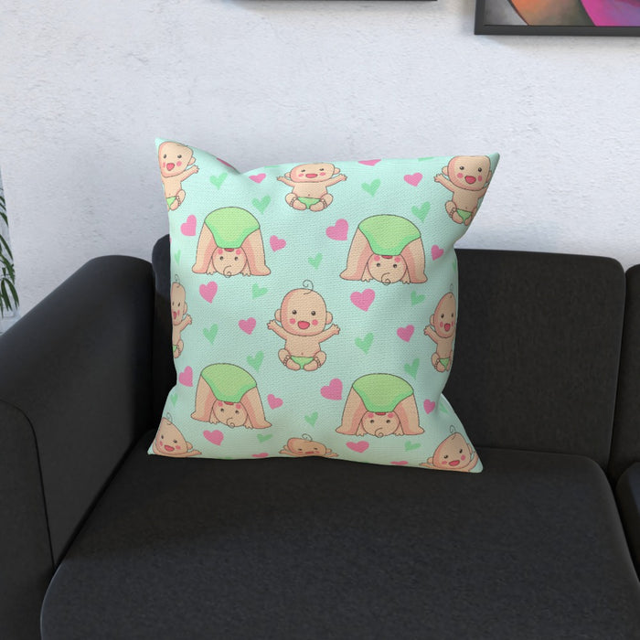 Cushions - Babies on Light Blue - printonitshop