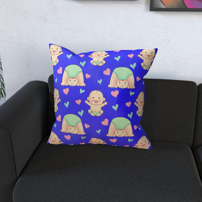 Cushions - Babies on Blue - printonitshop