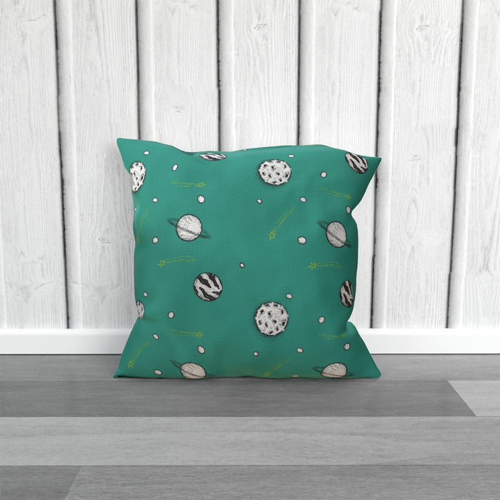 Cushions - Planets Teal - printonitshop