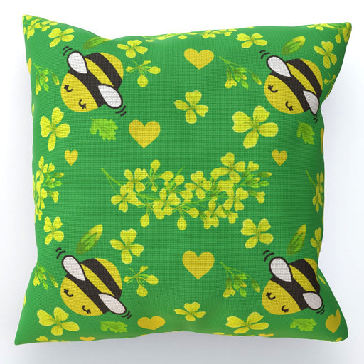 Cushions - Bees On Green - printonitshop