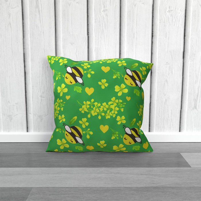 Cushions - Bees On Green - printonitshop