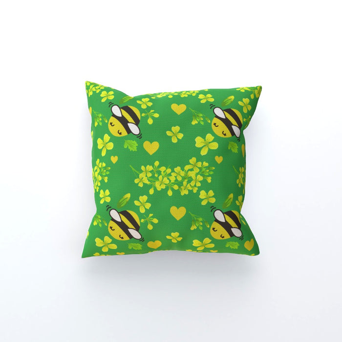 Cushions - Bees On Green - printonitshop