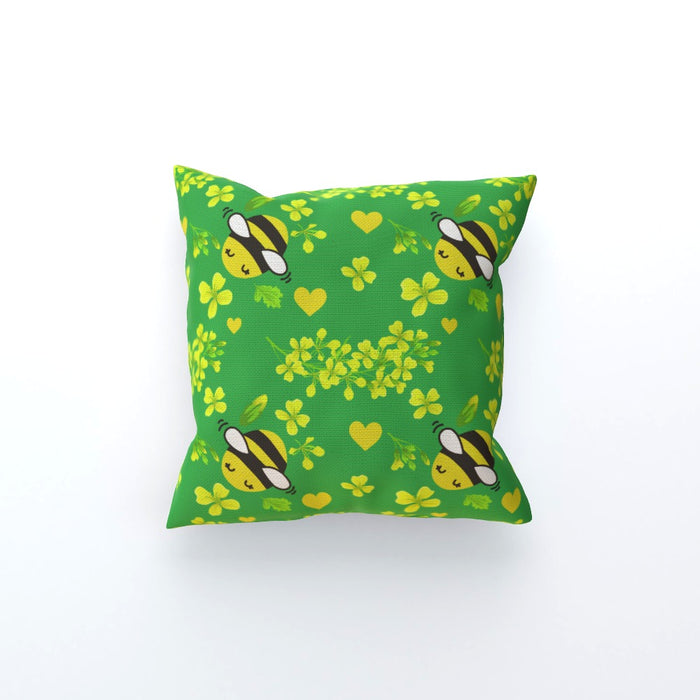 Cushions - Bees On Green - printonitshop