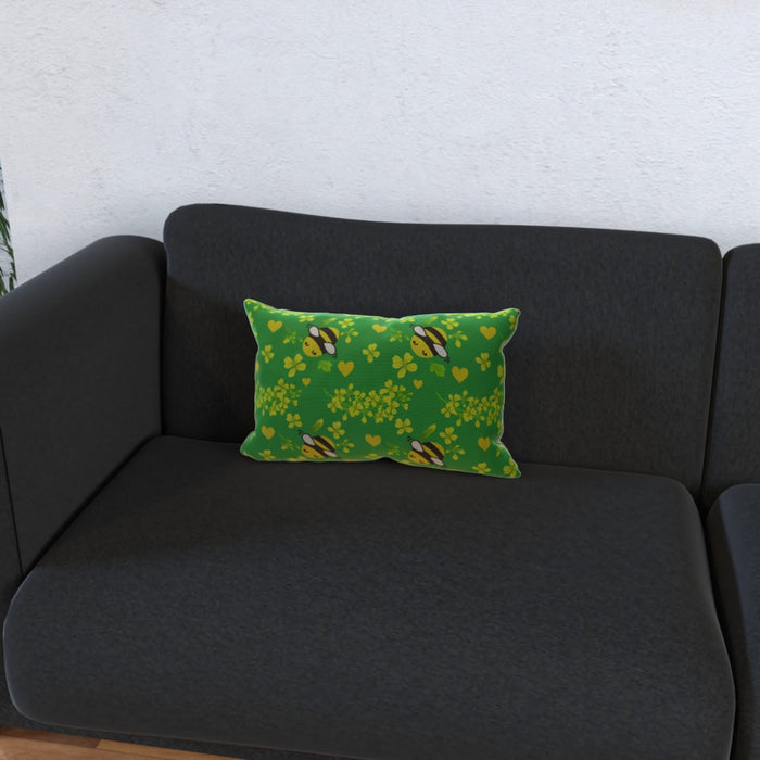 Cushions - Bees On Green - printonitshop