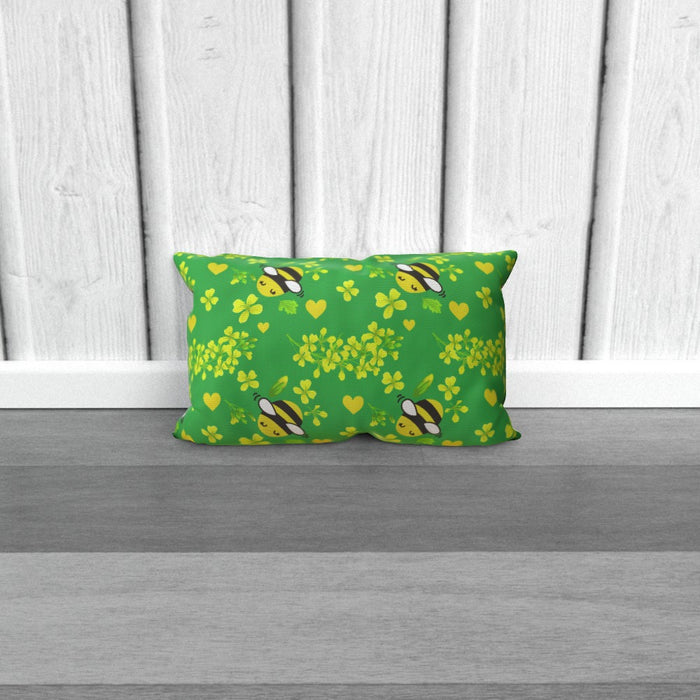 Cushions - Bees On Green - printonitshop