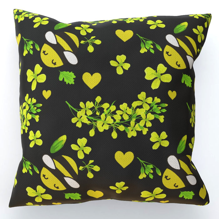 Cushions - Bees On Black - printonitshop