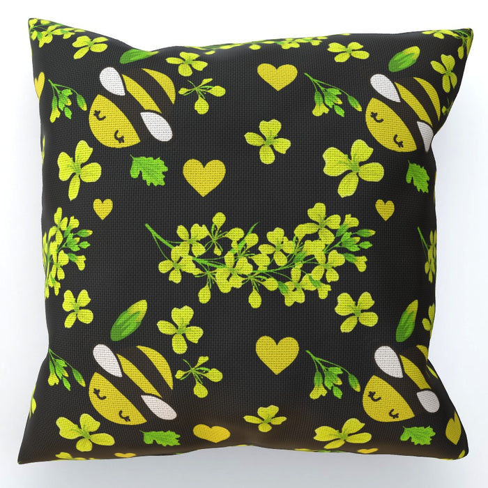 Cushions - Bees On Black - printonitshop