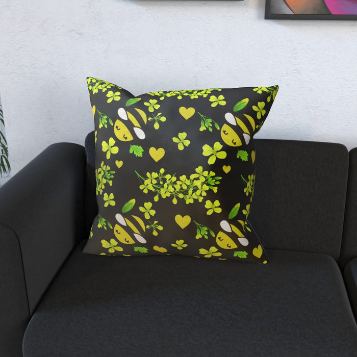 Cushions - Bees On Black - printonitshop