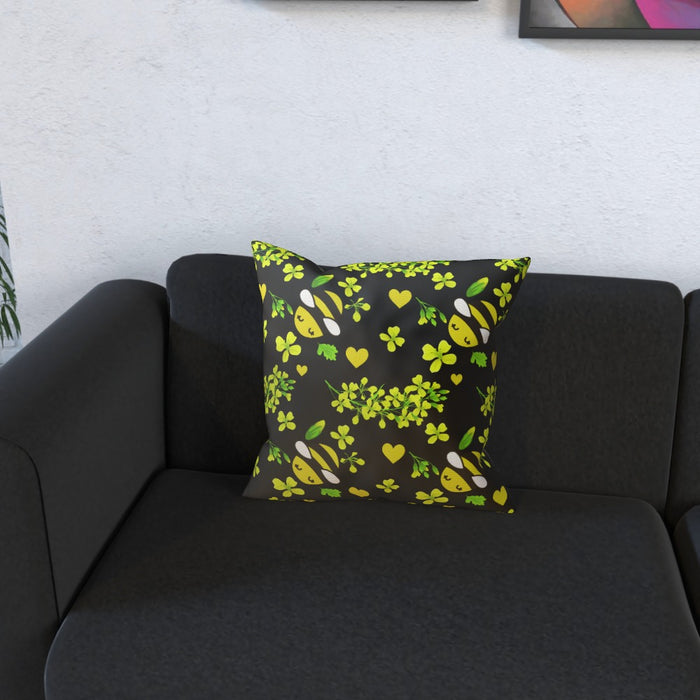 Cushions - Bees On Black - printonitshop