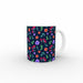 11oz Ceramic Mug - Dark Floral - printonitshop