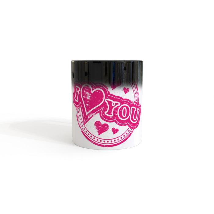 11oz Colour Changing Mug - I Love u roundal - Print On It