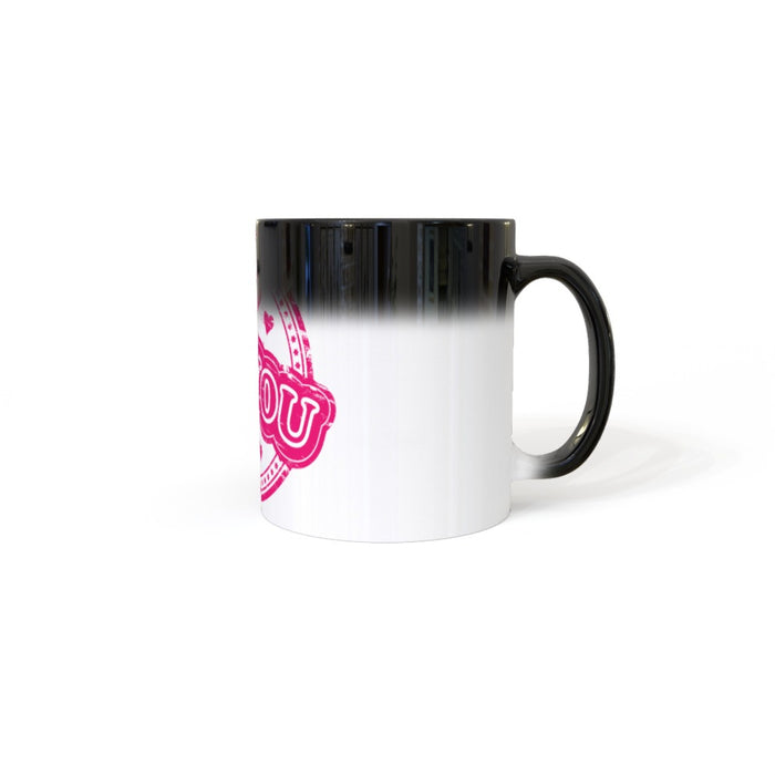 11oz Colour Changing Mug - I Love u roundal - Print On It