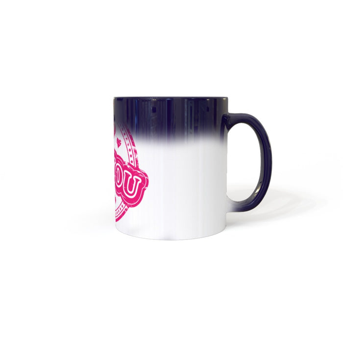 11oz Colour Changing Mug - I Love u roundal - Print On It