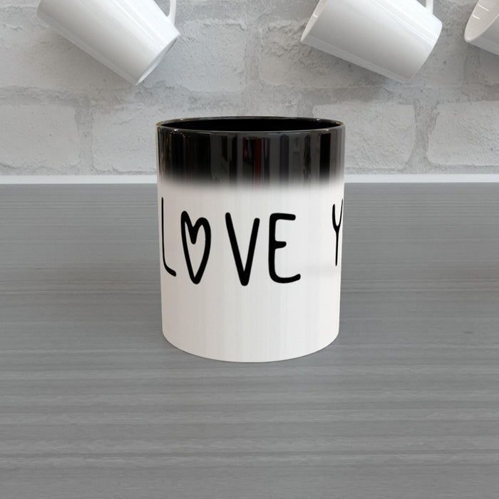 11oz Colour Changing Mug - I Love u - Print On It