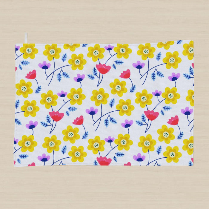 Tea Towel - Yellow Flowers - printonitshop