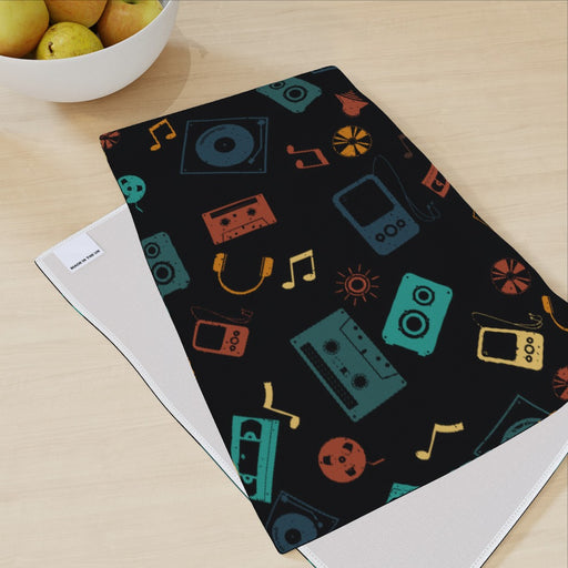 Tea Towel - Retro Music - printonitshop