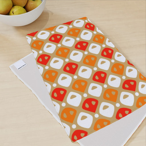 Tea Towel - Abstract Orange - printonitshop