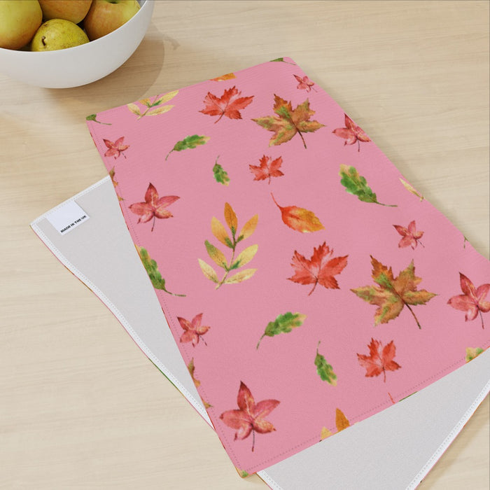 Tea Towel - Autumn Pink - printonitshop