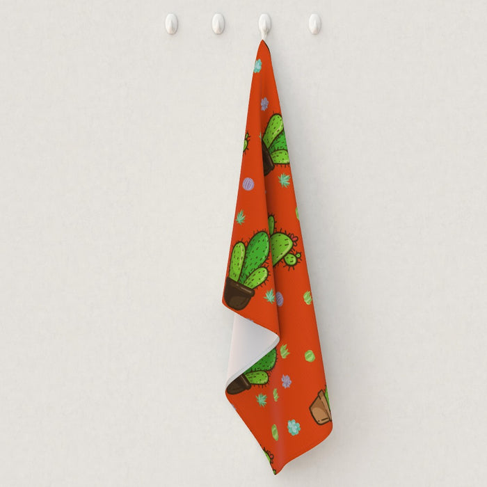 Tea Towel - Cactus Orange - printonitshop