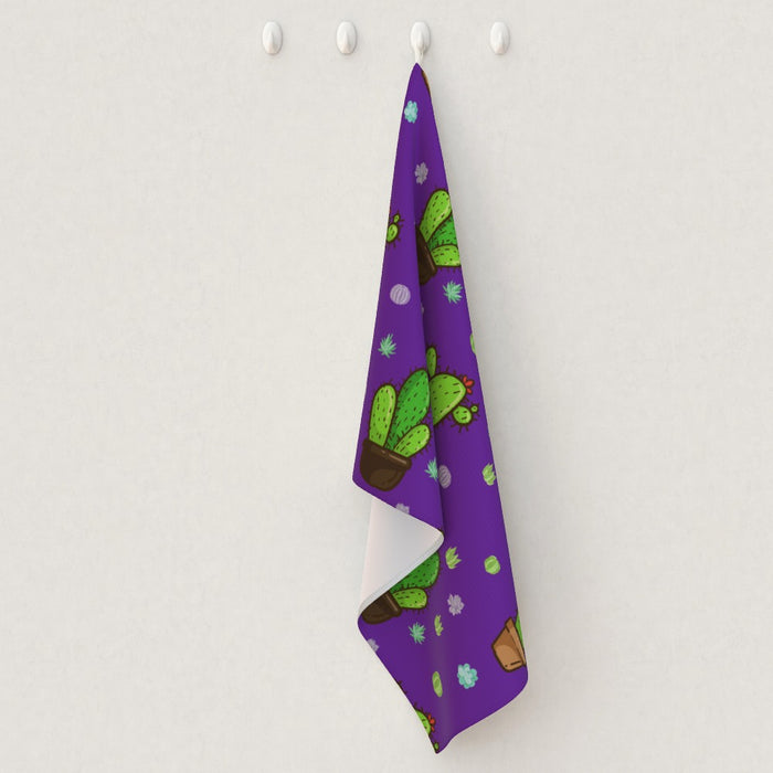 Tea Towel - Cactus Purple - printonitshop