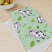 Tea Towel - Cows Light Green - printonitshop