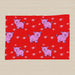 Tea Towel - Pigs on Red - printonitshop