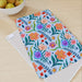 Tea Towel - Very Floral Blue - printonitshop