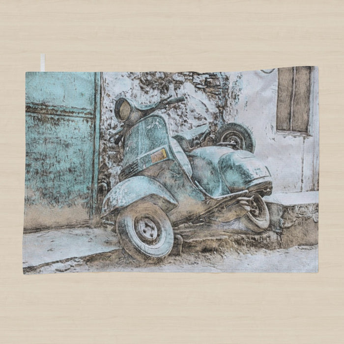 Tea Towel - Classic Scooter - printonitshop
